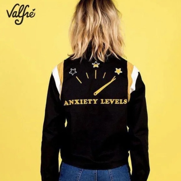 Very Rare brand NEW without tags Valfré Anxiety Levels black Bowler Jacket Sz S - Picture 1 of 16